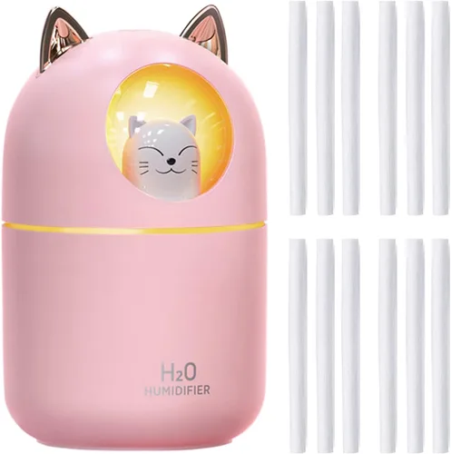 Vista 9 de Filtros de humidificador de 4.64 pulgadas, repuesto de barra de algodón para humidificador pequeño INVODA Mini humidificadores de niebla fría