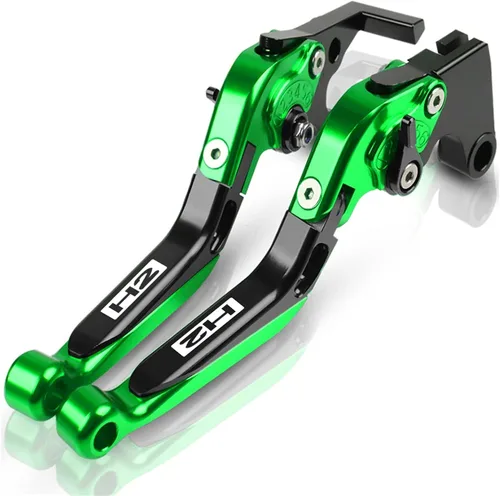 Vista 12 de for Kawasaki H2 H2R 2015 2016 Motorcycle Brake Clutch Levers Adjustable Folding Extendable CNC Accessories with Logo Lever (Color : 1)