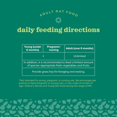 Vista 6 de Oxbow Animal Health Garden Select - Alimento para ratas adultos, receta inspirada en el jardín para ratas adultas, sin OMG, fabricado en los Estados