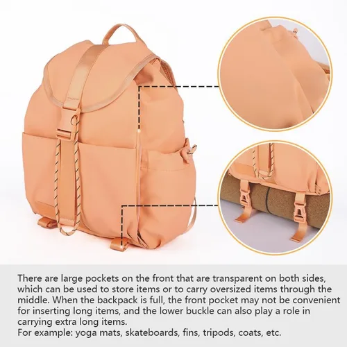 Vista 2 de EKE Gimnasio Portátil Yoga Tenis Mochila Regalo Deportivo Versátil Viaje Viaje Natación Monopatín Bádminton Casual Impermeable Mujeres, Durzano