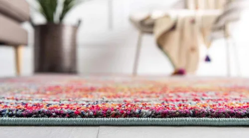 Vista 4 de Unique Loom Vita Collection - Alfombra de área, 2' x 6' 7, azul claro