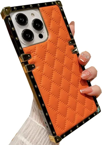 Vista 9 de Changjia Funda para iPhone 15 Pro Max para mujer, bonita decoración dorada de lujo, esquina de TPU suave, parachoques elegante, a prueba de golpes
