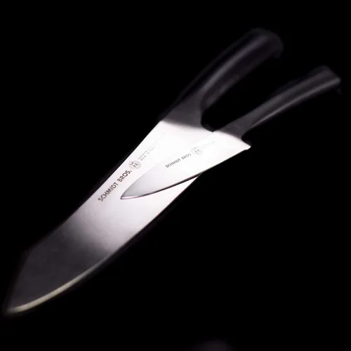 Vista 4 de Schmidt Brothers - Carbon 6, juego de tallado de 2 piezas con caja de exhibición, cuchillo de trinchar de 8.5 pulgadas