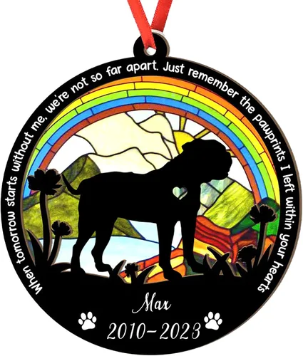 Vista 37 de Adorno personalizado para atrapasoles de sabueso afgano, adorno de Navidad de sabueso afgano, regalo para perro amante, sabueso afgano conmemorativo