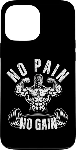 Vista 24 de No Pain No Gain Workout Motivational Case for iPhone 16