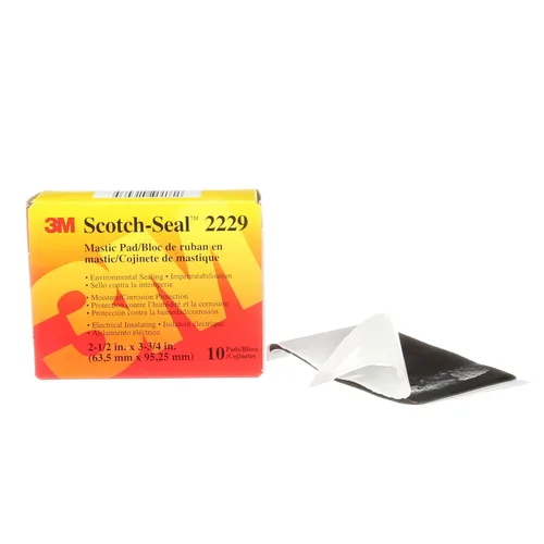 Vista 9 de 3M Scotch-Seal - Cinta adhesiva compuesta 2229, 1-1/2 pulgadas x 30 pies, negro, forro de fácil liberación, utilizado para aislamiento eléctrico