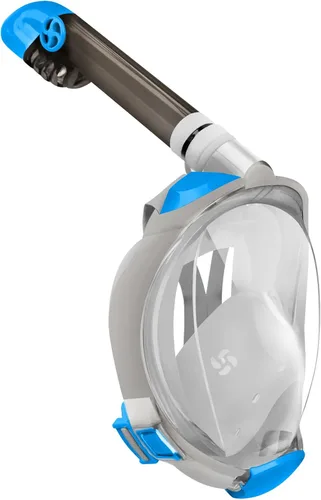 Vista 14 de Greatever G2 - Máscara de esnórquel de cara completa con el moderno sistema de parte superior seca, plegable, con visión panorámica de 180 grados