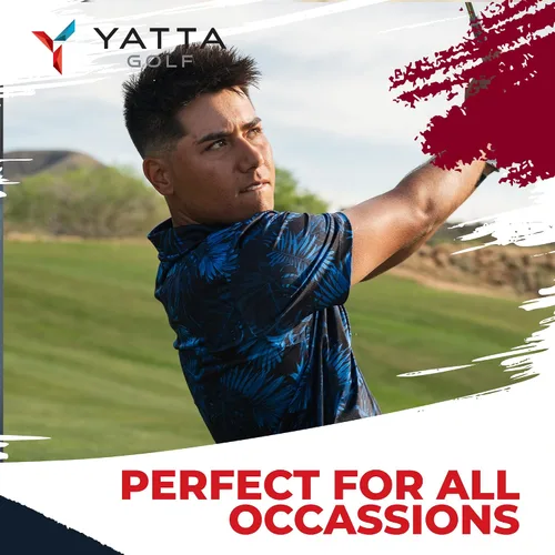 Vista 8 de YATTA GOLF - Camiseta polo de golf de alto rendimiento para hombre
