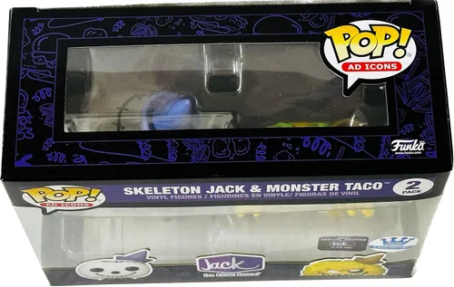 Vista 8 de Funko Pop! Ad Icons Jack in The Box - Skeleton Jack & Monster Taco Exclusive Pop! Figura de vinilo 2