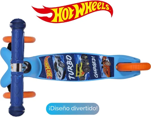 Vista 8 de Patinete para niños, auto equilibrio de 3 ruedas, ruedas LED iluminadas Hot Wheels
