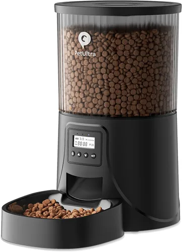 Vista 8 de Alimentador automático PETULTRA para gatos: dispensador de alimentos programable para gatos con tiempo de 4L Easy to Set, Dual Power, Precise