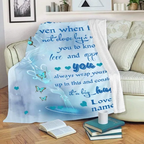 Vista 3 de Custom Blanket with Name Personalized to My Mom Soft Fleece Throw Blanket for Gifts (50 X 60 inches)
