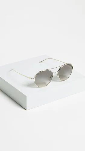 Vista 4 de Prada - Gafas de sol redondas para mujer, dorado