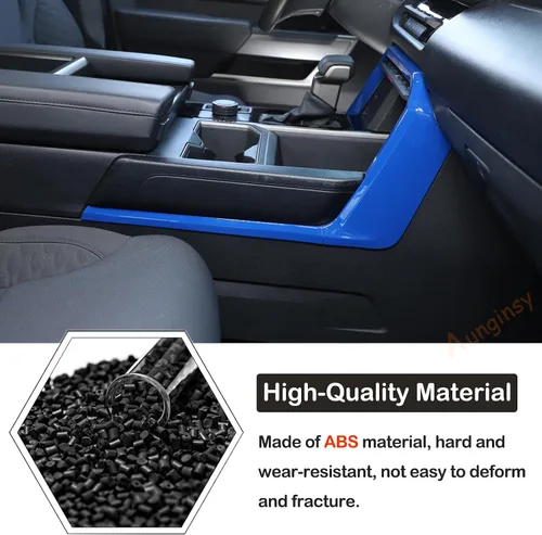 Vista 3 de Aunginsy Cubierta de Moldura de Marco de Panel de Cambios de Caja de Engranajes de Consola Central de Automóvil Compatible con Toyota Tundra/Sequoia
