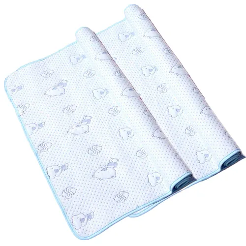 Vista 12 de 3 piezas Paquete Monvecle Almohadillas Cambiadoras de Pañal de Algodón para Bebé Impermeables Lavables Revestimientos de Pañales