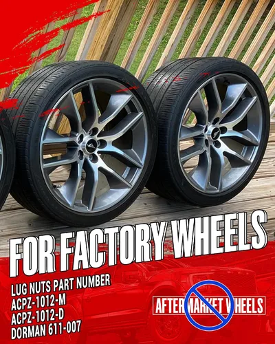 Vista 6 de Tuercas de llanta OEM M14x1.5 para Ford Edge Mustang Explorer Maverick Negro