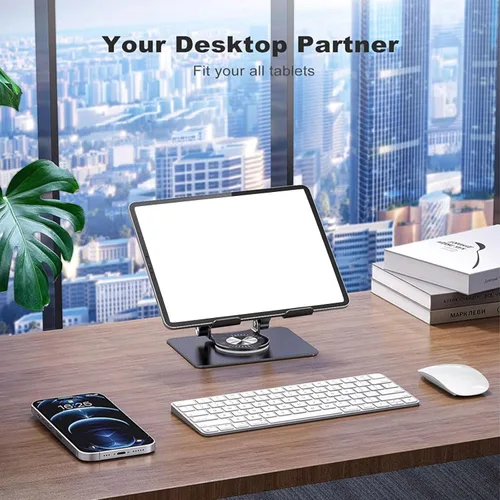 Vista 7 de Laptop Bracket Tablets Bracket Multifunctional Desktop Lazy Bracket 360 Degree Rotation Foldable Stand