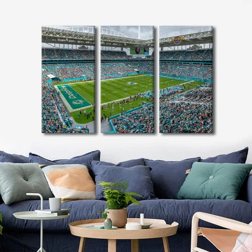 Vista 53 de Lincoln - Lienzo decorativo para pared, diseño de campo financiero de Filadelfia, paisaje de estadio de fútbol de Filadelfia, decoración de pared