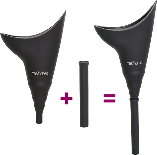 Vista 3 de The Original YESINDEED - Dispositivo para orinar femenino, embudo de silicona, orina portátil para mujeres de pie para orinar reutilizable, fácil
