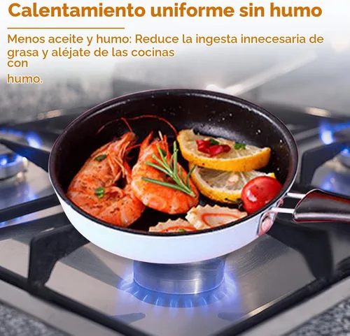 Vista 8 de HERCHR - Sartén pequeña para huevos, sartén de 4.9 pulgadas de acero inoxidable para huevos pequeños, sartén antiadherente redonda con mango