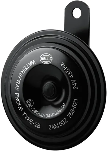 Vista 8 de HELLA 011225871 - Kit de bocinas de disco negras BX de 92 mm, 12 V (ajuste universal)