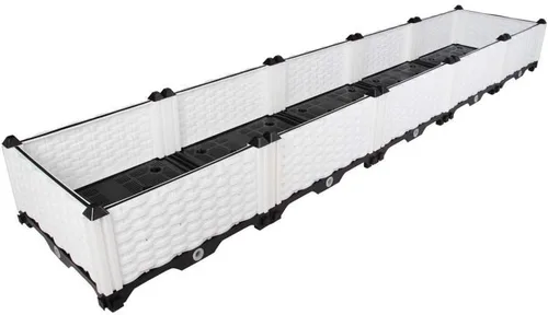Vista 33 de BAOYOUNI - Juego de jardinera cuadrada para interiores o exteriores, maceta de plástico, caja de cultivo para verduras frescas, hierbas, flores