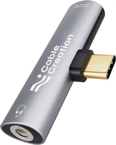 Vista 13 de CableCreation USB C a 3.5mm Cable de Audio con Cable de Carga USB, Cable Auxiliar para Coche, Tipo C a Jack Auxiliar para Auriculares, Estéreo