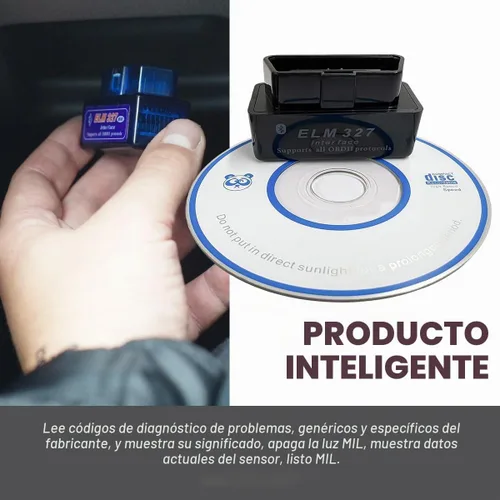 Vista 4 de KVAEY OBDII - Escáner de diagnóstico automático para automóvil, herramienta de escaneo Bluetooth automotriz ELM327 y lector de código, lector