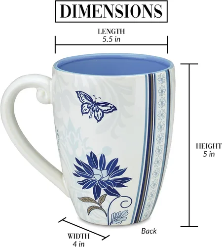 Vista 3 de Taza Mark My Words para profesor, 4-3/4 pulgadas, capacidad de 20 onzas