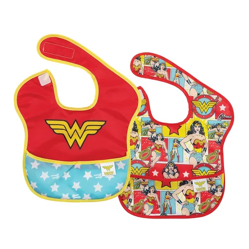 Vista 32 de Bumkins Baberos para niña o niño, SuperBib para bebés y niños pequeños de 6 a 24 meses, imprescindibles para comer, alimentar, suministros