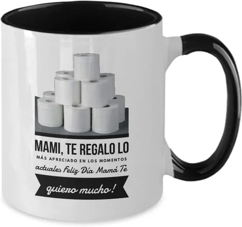 Vista 2 de Día de la Madre Taza de café original taza chistoza regalo para mamá, abuela, día de la madre