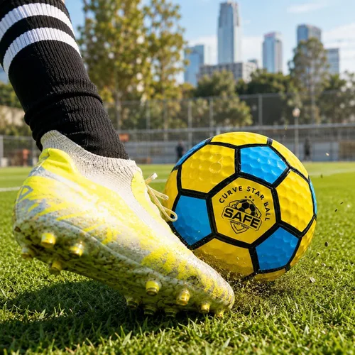 Vista 4 de Safe Sport Gear Curve Star Swerve Star Balón de Fútbol - Balón Súper Curvado para Niños y Niñas - Divertido Regalo de Fútbol para Niños