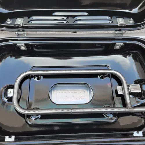 Vista 6 de Tubo de quemador de parrilla e encendedor para parrilla de gas portátil Weber Traveler, tubo de quemador con kit de encendedor, pieza de repuesto