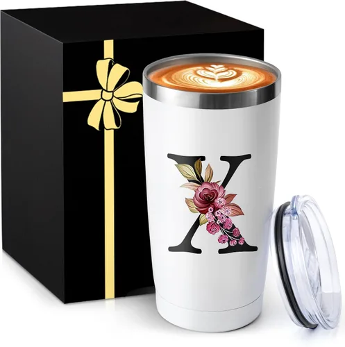 Vista 28 de Taza de café aislada de 20 onzas con tapa de acero inoxidable a prueba de derrames y fugas, pesada, grande, reutilizable, térmica, para viajes