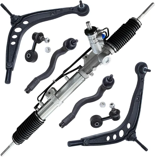 Vista 178 de Detroit Axle - Kit de extremo delantero para Chrysler 300 Dodge Charger 2011-2023 Challenger, 2 Lower Rearward Control Arms 2 Outer Tie Rods 2