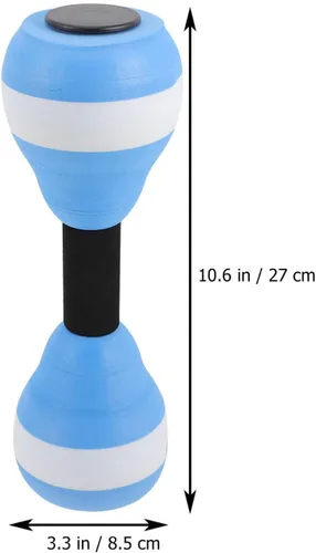 Vista 3 de BESPORTBLE Mancuernas aeróbicas acuáticas, 1 par de mancuernas flotantes de Eva para entrenamientos de piscina
