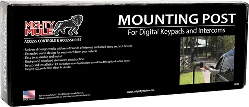 Vista 2 de Mighty Mule (FM100) Poste para montaje de teclado negro con recubrimiento en polvo
