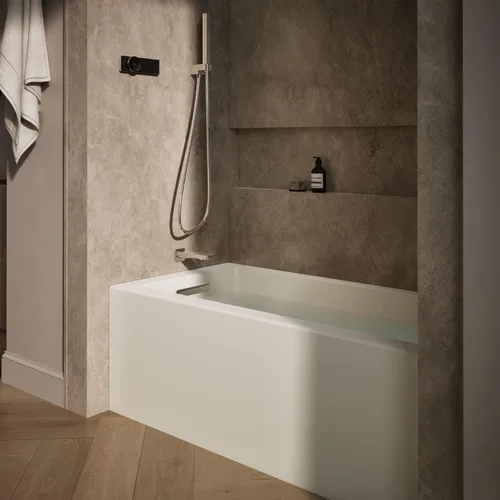 Vista 2 de Kohler 1956-LA-96 Underscore® 60" x 30" baño de alcoba, drenaje izquierdo, galleta