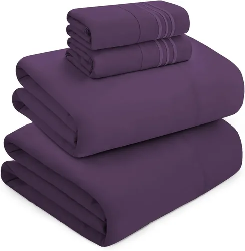 Vista 20 de Mocassi Juego de sábanas de lujo de 4 piezas, calidad prémium de hotel de 1800 hilos, ajuste fácil, sábanas y fundas de almohada resistentes a