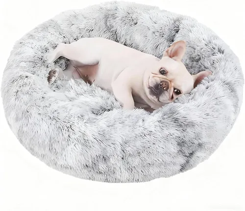Vista 11 de Cama calmante lavable para perros y gatos para mascotas ultra Camello