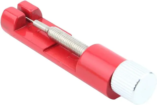 Vista 8 de Fydun Metal Watch Band Bracelet Link Pin Rver Rep Tool Kit for Families (Red)