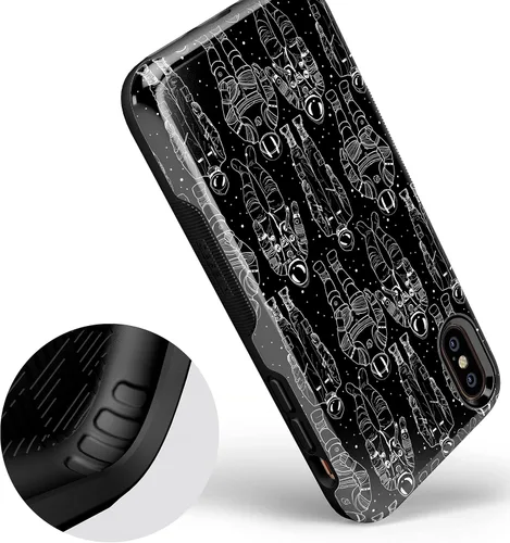 Vista 138 de Casely Funda para iPhone Xs Max Funda con estampado de festival (solo buenas vibraciones)