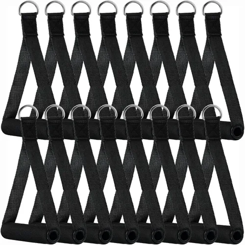Vista 8 de Sumind 1 Pcs Gym Exercise Handles Replacement Cable Machine Attachments for Home Gym Equipment Pulley System Resistance Bands, Strength Trainer