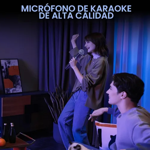 Vista 6 de Micrófono inalámbrico, micrófonos recargables inalámbricos de mano duales dinámicos, micrófonos de karaoke NEW BAXS con salida de 1/4 pulgada