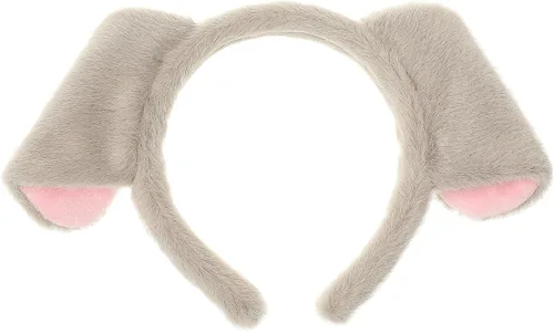 Vista 7 de CHEU Diadema dálmata con orejas de perro y cola para jugar en Halloween