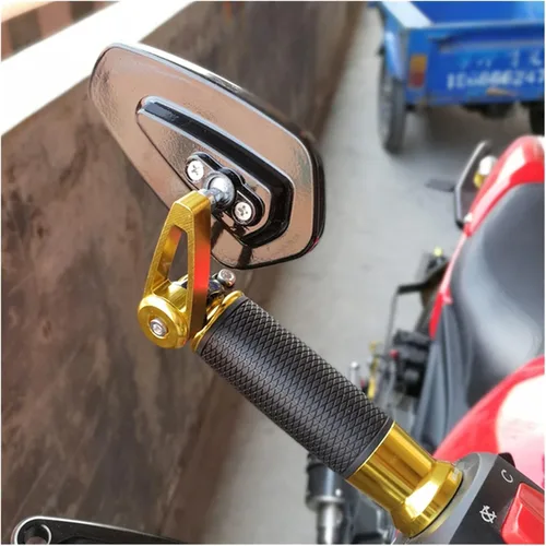 Vista 6 de Accesorios Motocicleta BAR END MIROIR para Yamaha R1 2003 Jog RR Blaster TTR 250 R6 2017 Road Star YZF600R FZ25 R1 2004 Moto Accesorios
