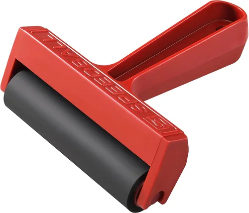 Vista 2 de Speedball Brayer de goma dura de 4 pulgadas - Rodillo emergente para impresión en bloques, impresión y aplicaciones de tinta