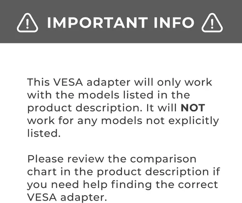 Vista 5 de Adaptador de montaje VESA HumanCentric compatible con monitores Asus VX Series Compatible con VX279Q, VX279H, VX248H, VX24AH, VX228H, VX229H