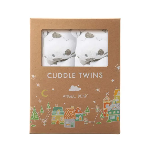 Vista 17 de Set de muñecos para abrazar Angel Dear, Cuddle Twins., Azul Elephant