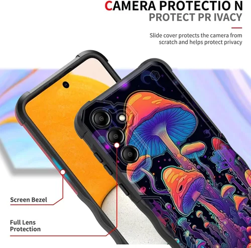 Vista 313 de Funda para Galaxy A14 5G, [Doble Capa][Protección contra Caídas de Grado Militar de 10 Pies] [Antideslizante] Funda Resistente a Prueba de Golpes